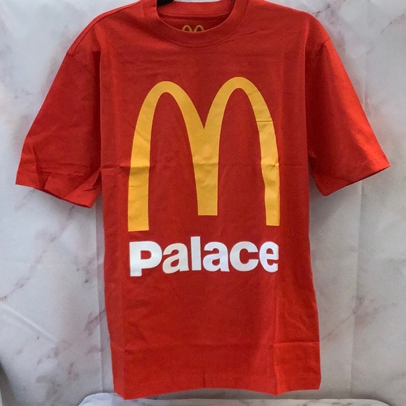 NIB Collab of  McDonald's and Palace Men's  Red T-Shirt Size M - Picture 1 of 4